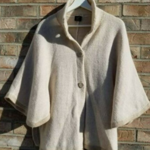 Vintage 100% Alpaca Wool Cape/Kimono/Coat One Size